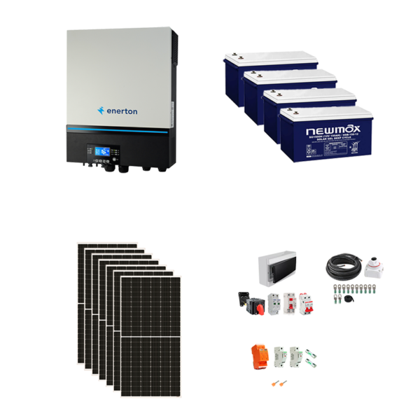 kit solar axpert MAX 7200 newmax gel