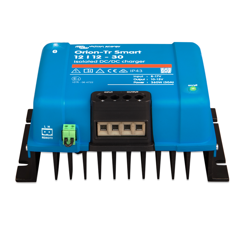 Victron Orion‑Tr Smart DC‑DC Charger 12/12‑30A 3 Orion Tr Smart Isolared DC DC charger Cargador DC-DC Orion-Tr Smart aislado importador en Argentina Orion DC-DC 30A ORI121236120 frente