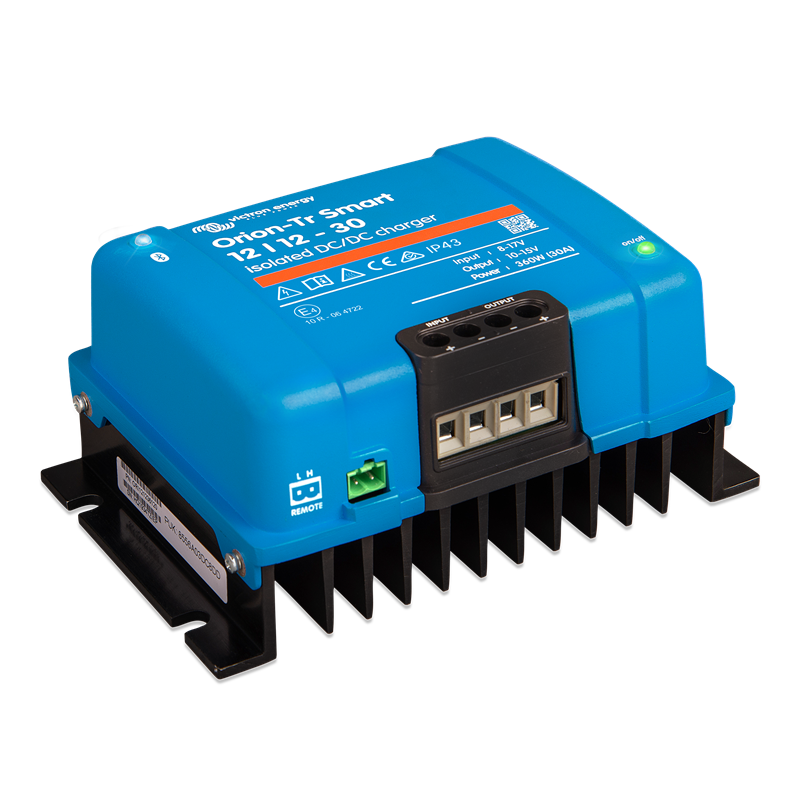 Victron Orion‑Tr Smart DC‑DC Charger 12/12‑30A 2 Orion Tr Smart Isolared DC DC charger Cargador DC-DC Orion-Tr Smart aislado importador en Argentina Orion DC-DC 30A ORI121236120 frente