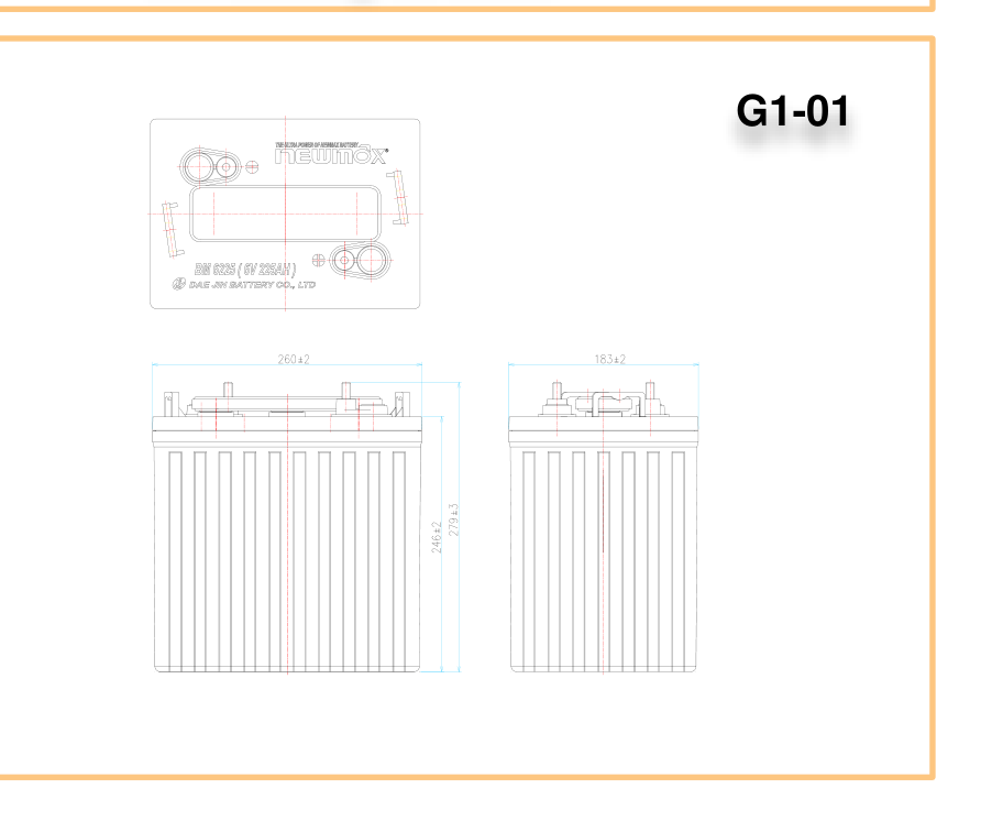 Batería de tracción 6V 225Ah Newmax BM6225 ciclo profundo 10 batería de tracción para autoelevadores tijera importador oficial. datos técnicos